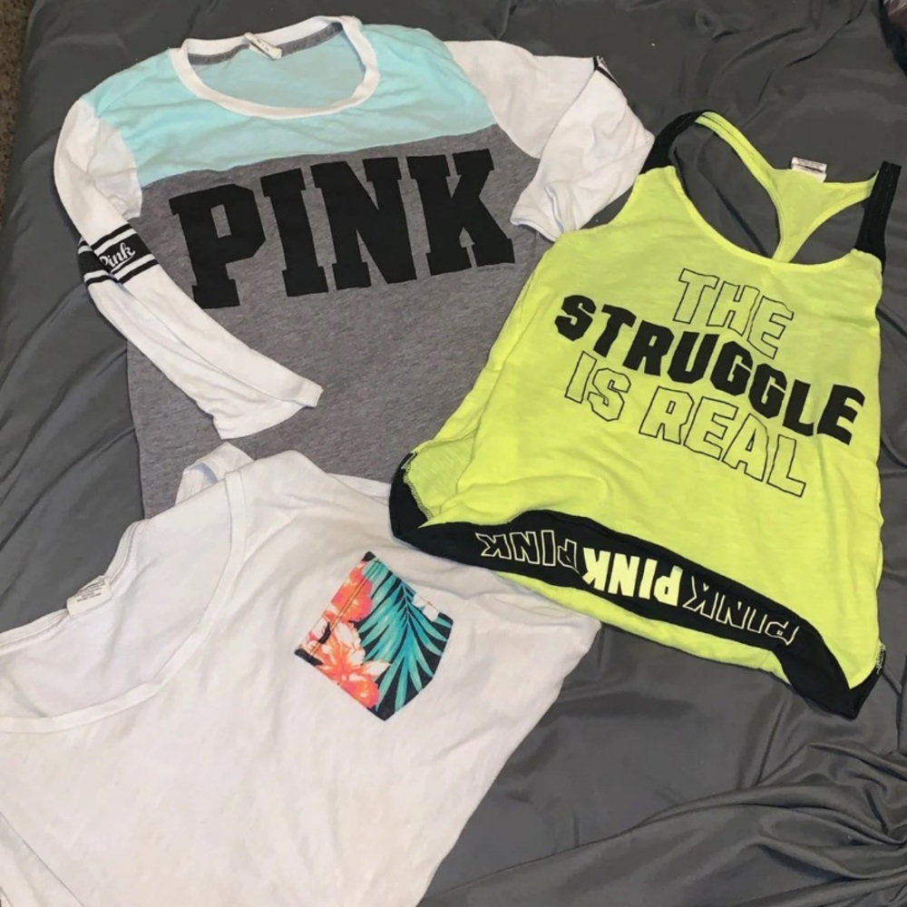 Vs pink shirts